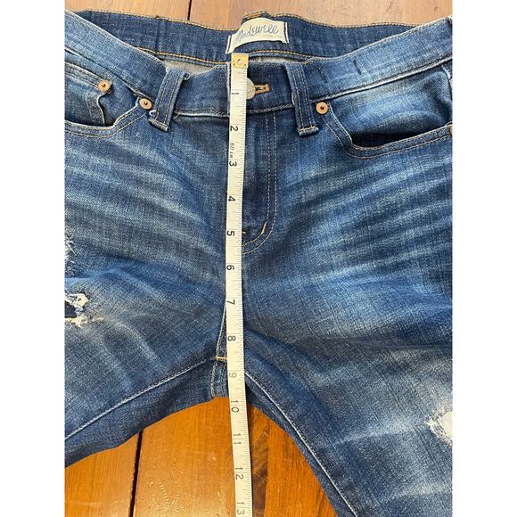 Madewell Distressed Womens Size 26 Jeans Slim Boyjean Stretch Medium Wash - Picture 11 of 12